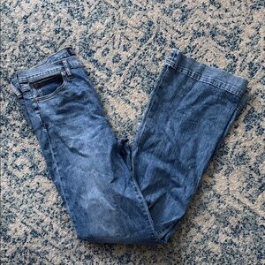 Gap denim flare jeans boho 70’s sz 32 T tall